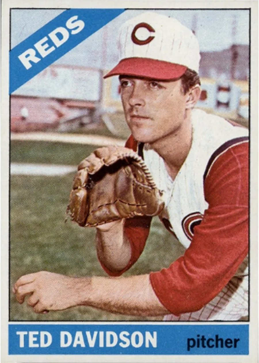 1966 Topps #89 Ted Davidson, Cincinnati Reds