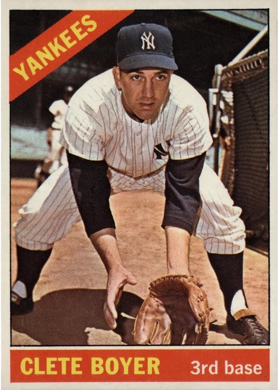 1966 Topps #9 Clete Boyer, New York Yankees
