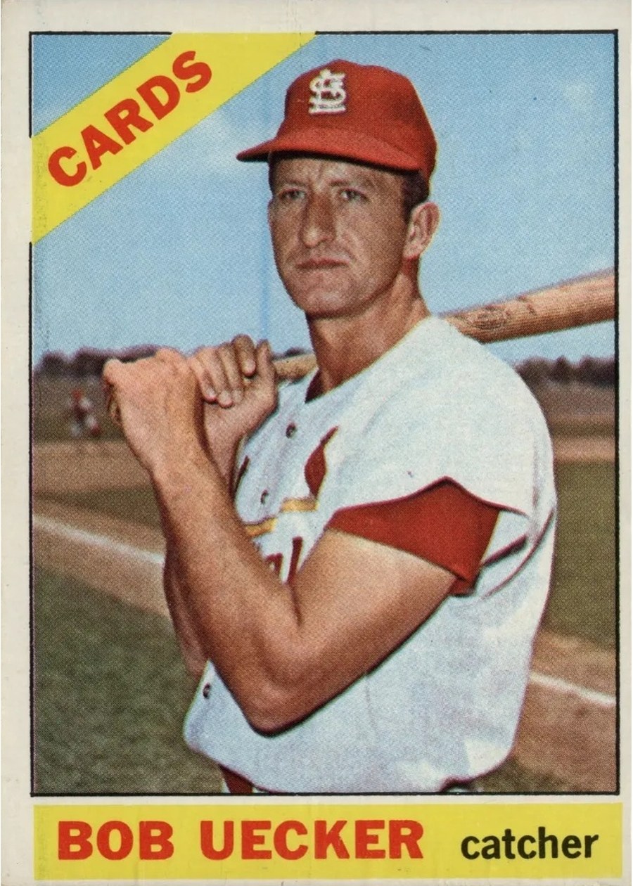 1966 Topps #91 Bob Uecker, St. Louis Cardinals