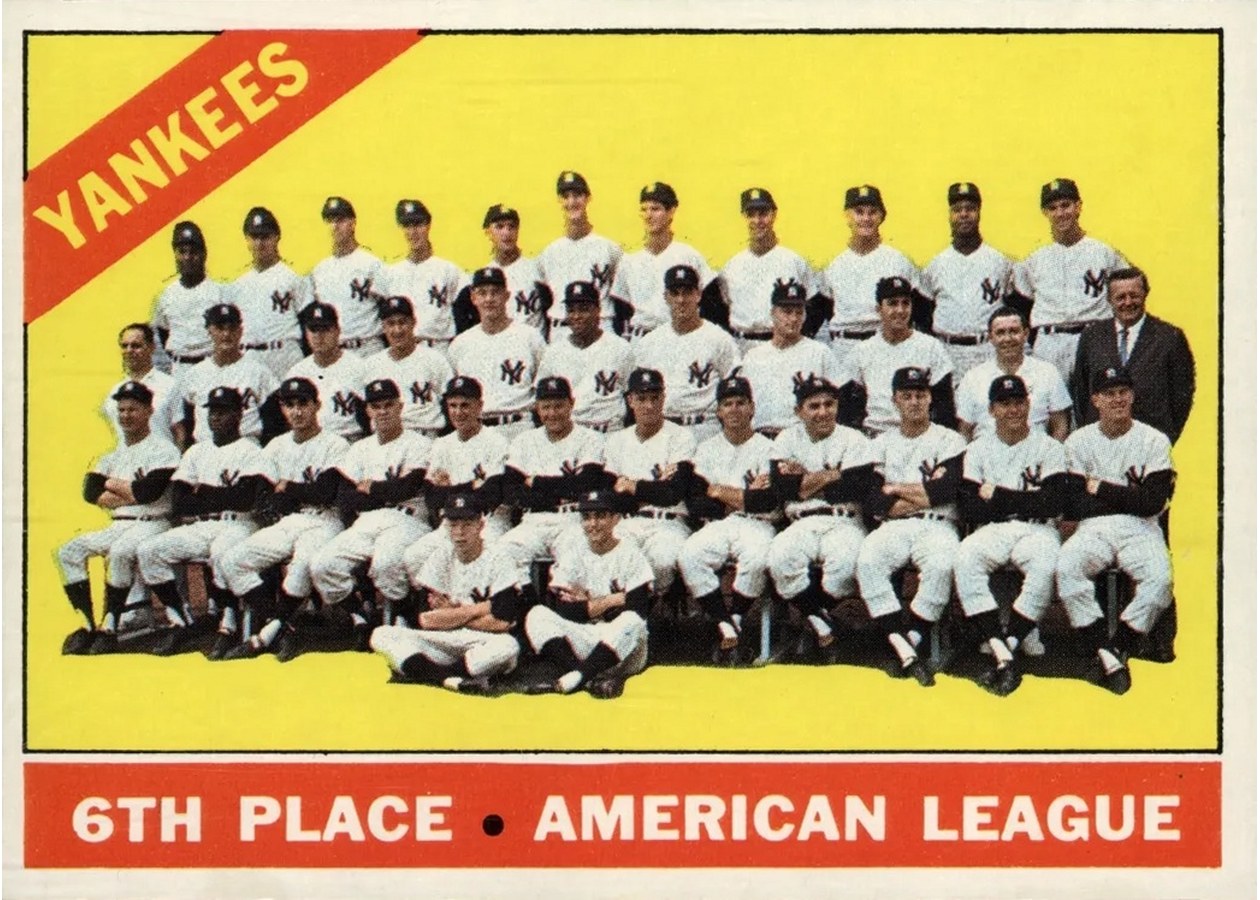 1966 Topps #92 New York Yankees