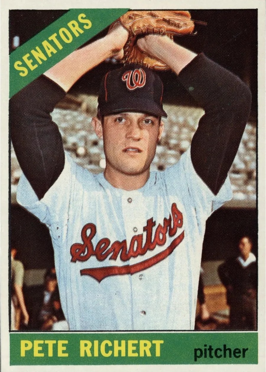 1966 Topps #95 Pete Richert, Washington Senators