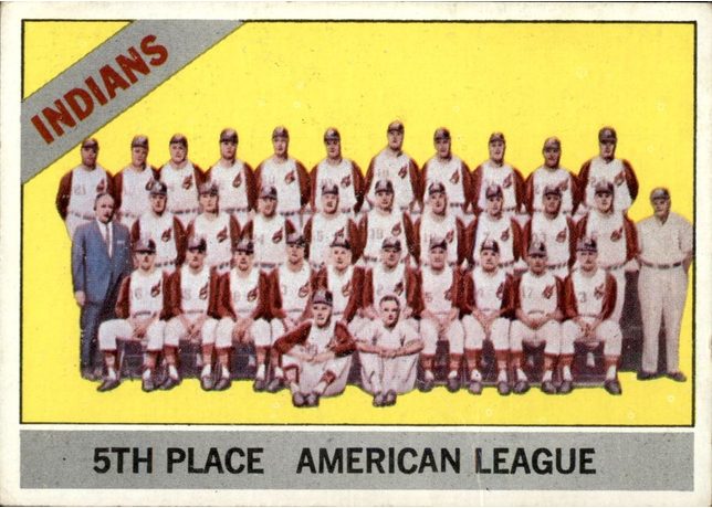 1966 Topps #303 Cleveland Indians - 303a - No Dot Between "Place" And "American"