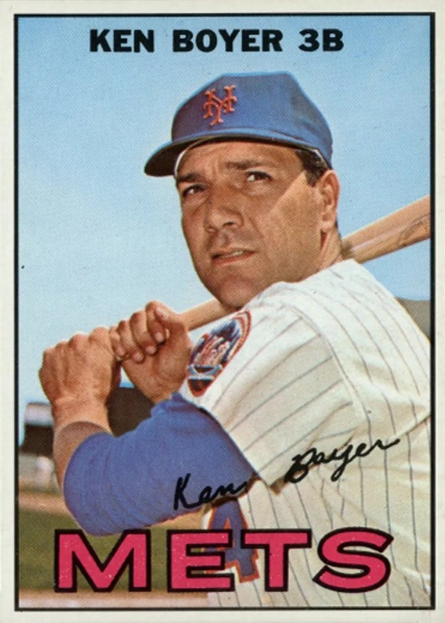 1967 Topps #105 Ken Boyer, New York Mets