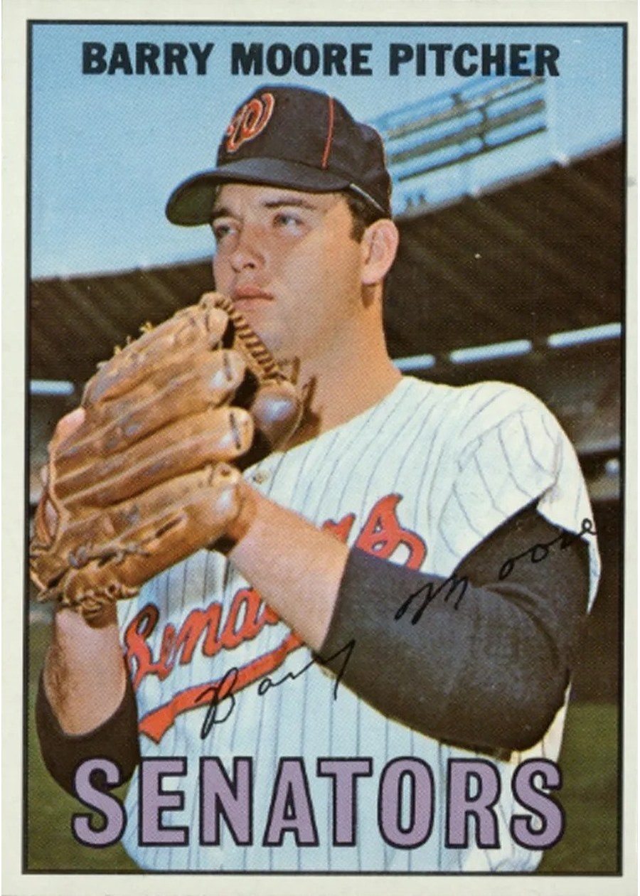 1967 Topps #11 Barry Moore, Washington Senators