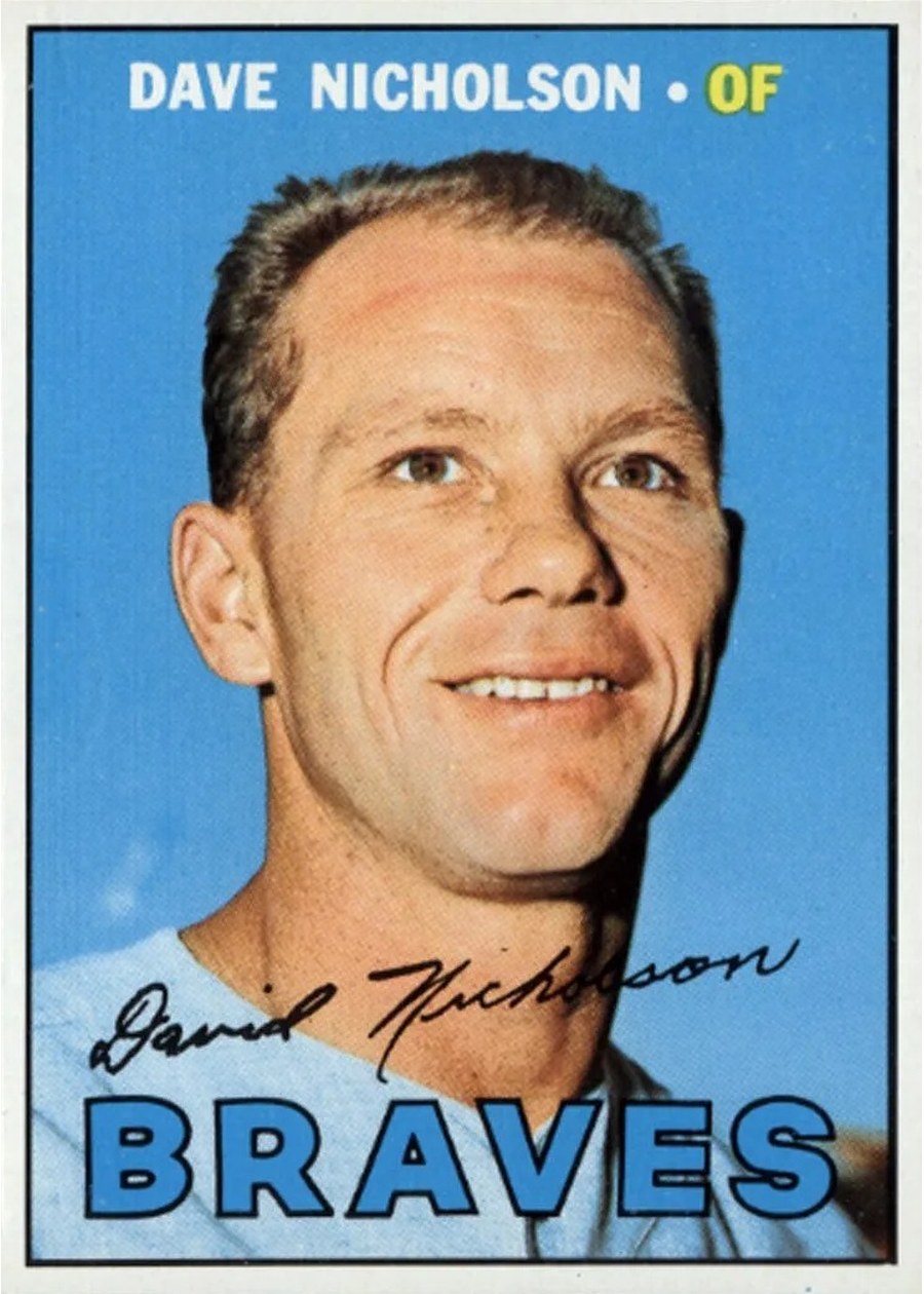 1967 Topps #113 Dave Nicholson, Atlanta Braves