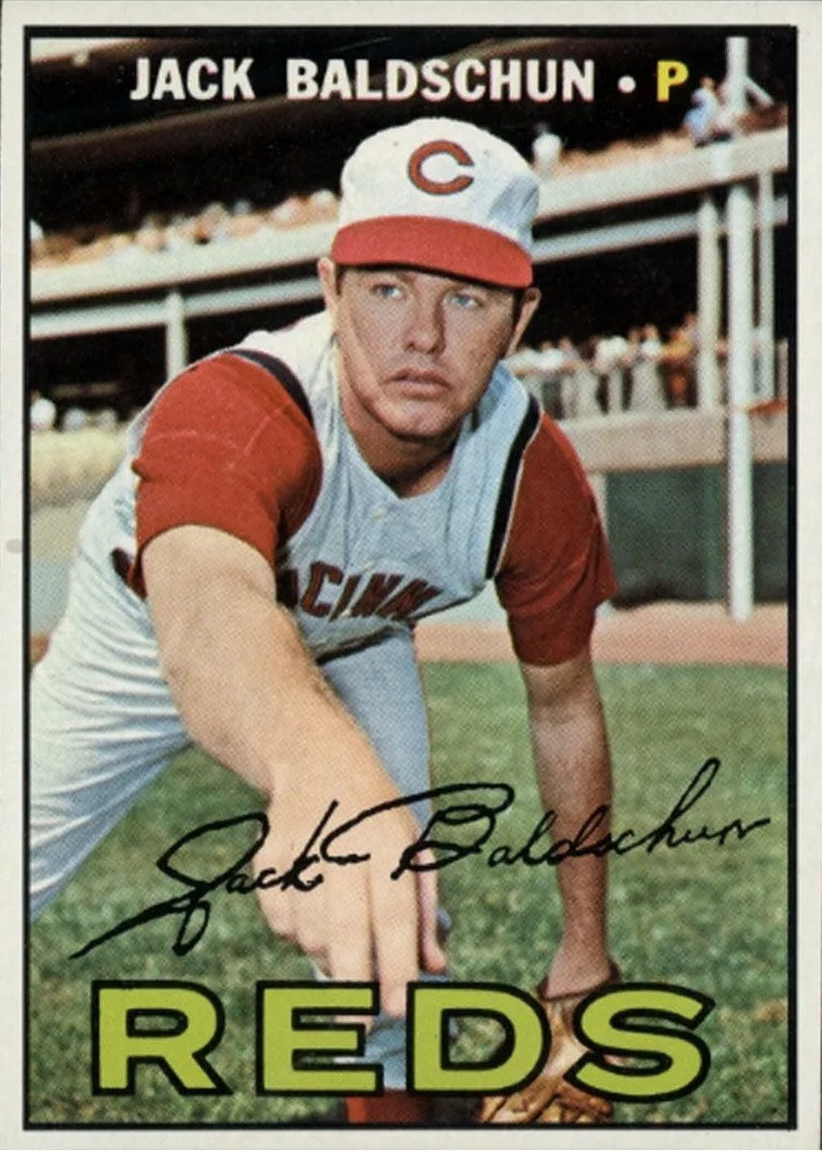 1967 Topps #114 Jack Baldschun, Cincinnati Reds