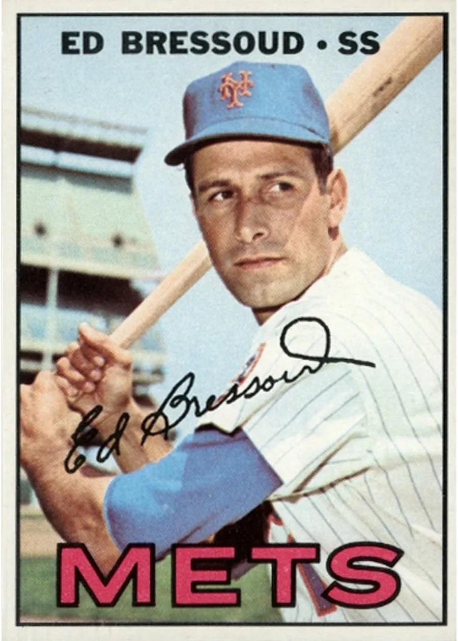 1967 Topps #121 Ed Bressoud, New York Mets