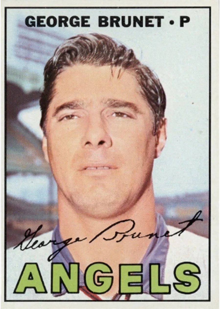 1967 Topps #122 George Brunet, California Angels