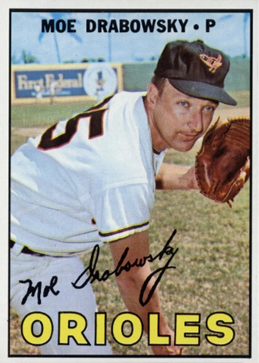 1967 Topps #125 Moe Drabowsky, Baltimore Orioles