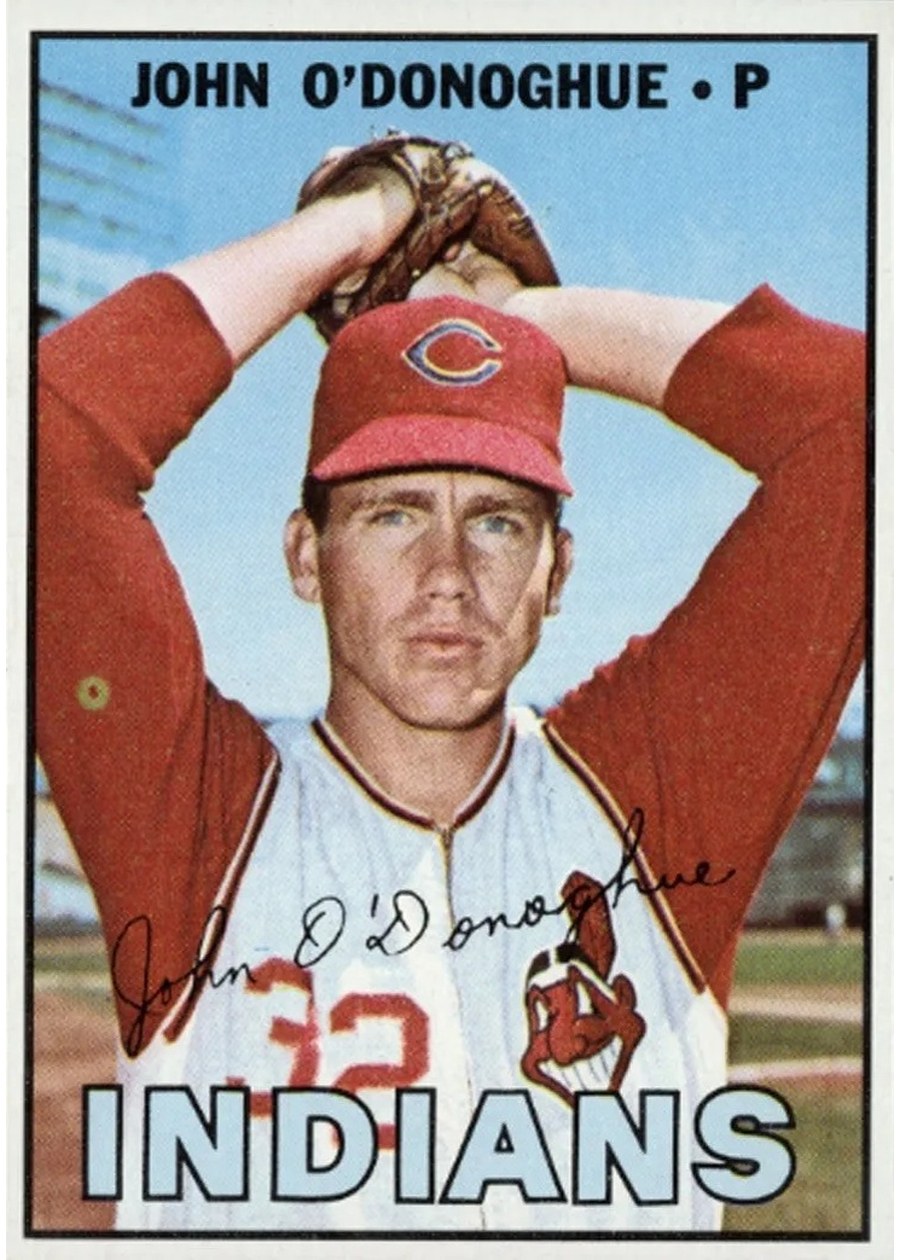 1967 Topps #127 John O'Donoghue, Cleveland Indians