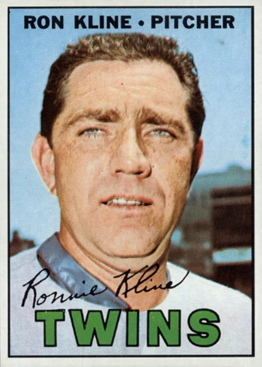 1967 Topps #133 Ron Kline, Minnesota Twins