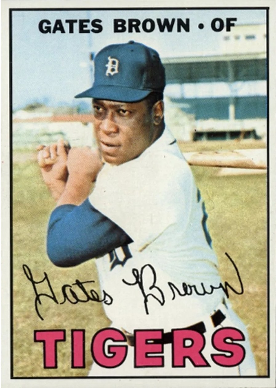 1967 Topps #134 Gates Brown, Detroit Tigers