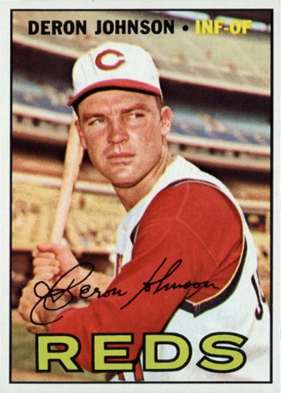 1967 Topps #135 Deron Johnson, Cincinnati Reds
