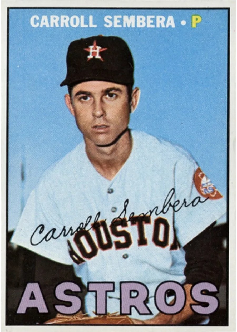1967 Topps #136 Carroll Sembera, Houston Astros
