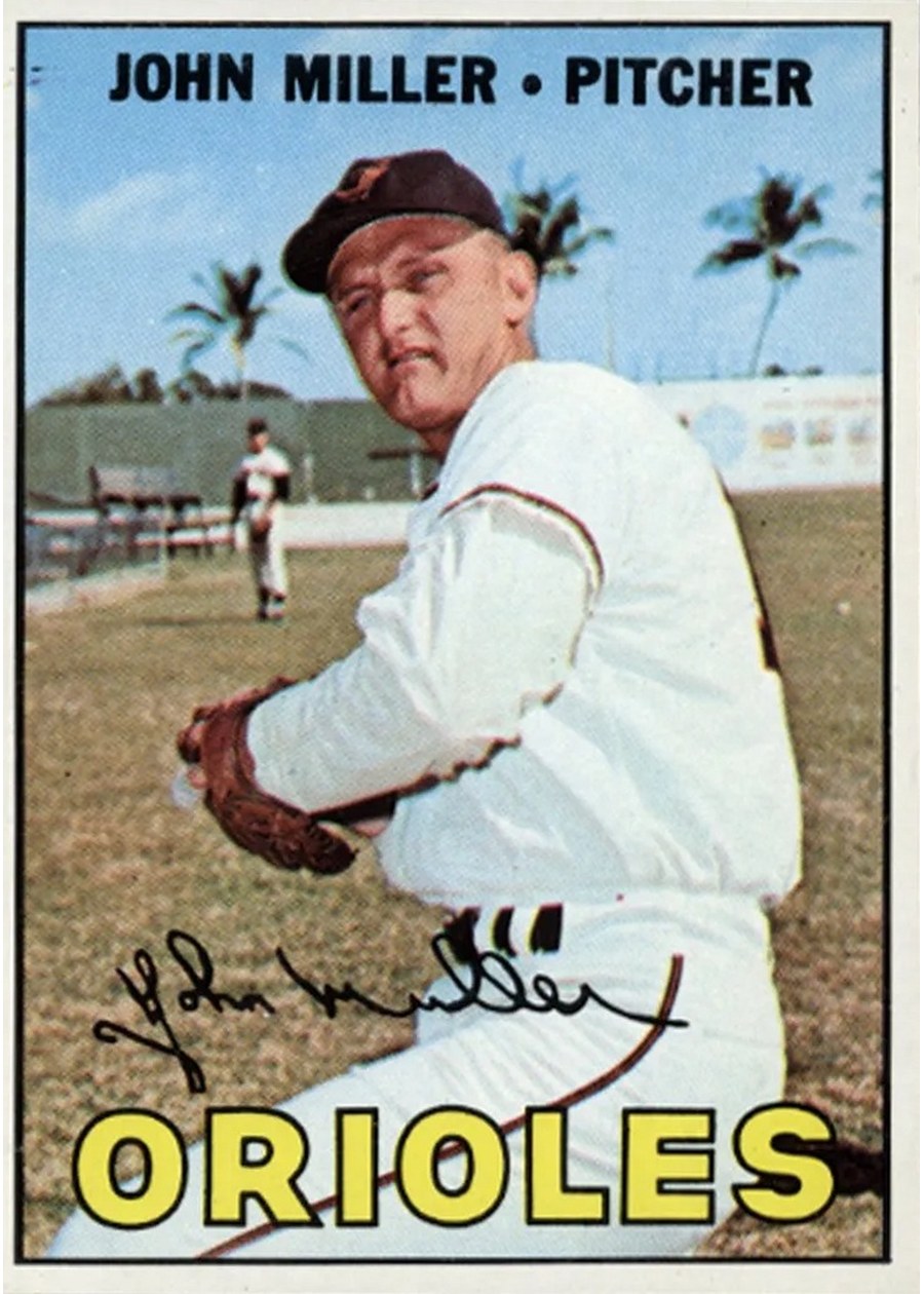 1967 Topps #141 John Miller, Baltimore Orioles