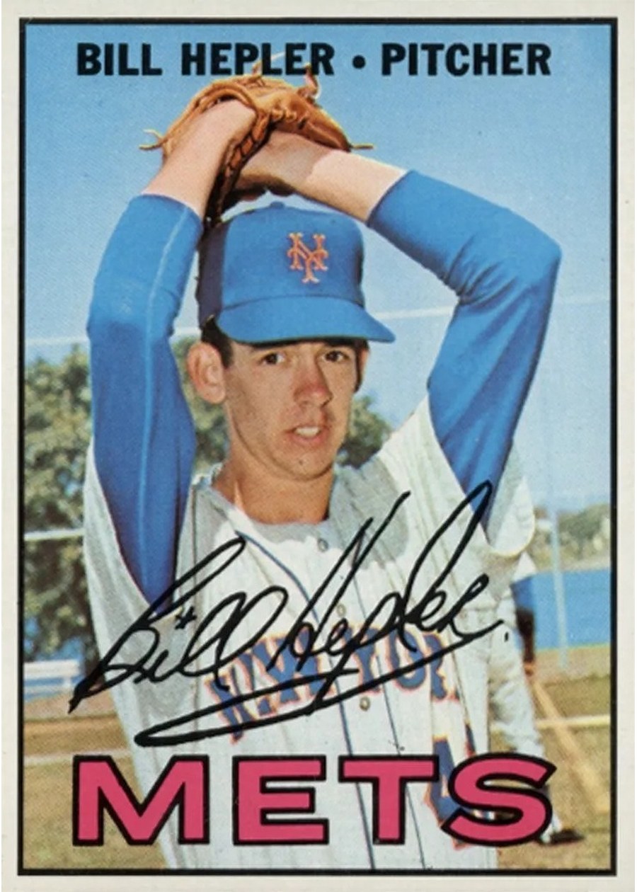 1967 Topps #144 Bill Hepler, New York Mets