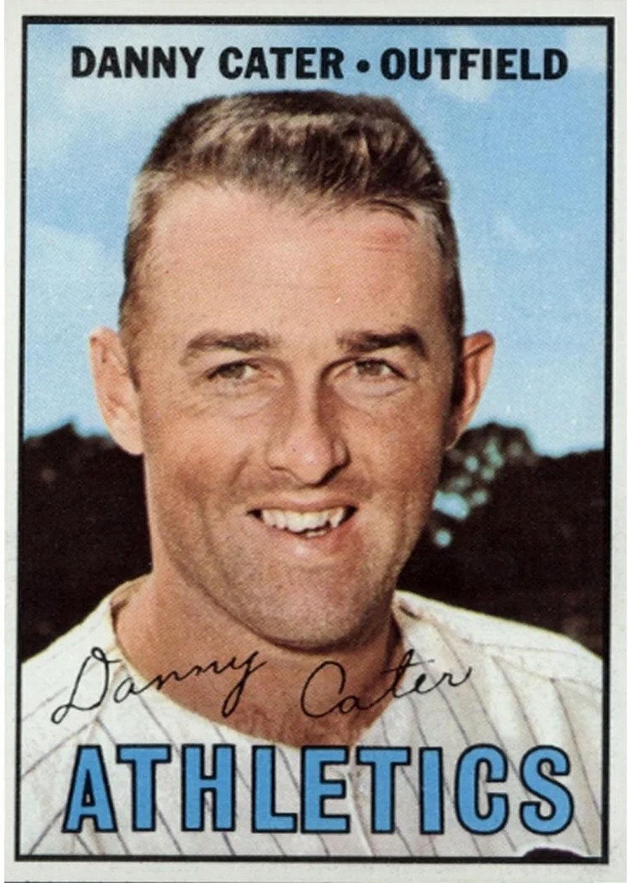 1967 Topps #157 Danny Cater, Kansas City Athletics