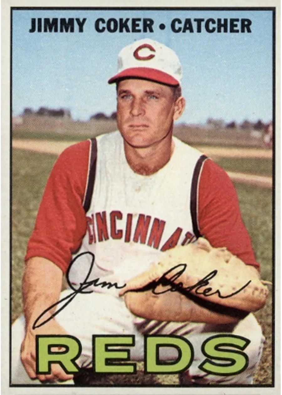 1967 Topps #158 Jimmy Coker, Cincinnati Reds