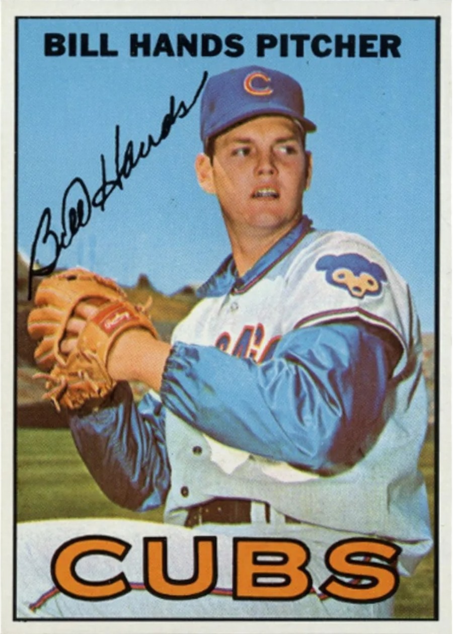 1967 Topps #16 Bill Hands, Chicago Cubs