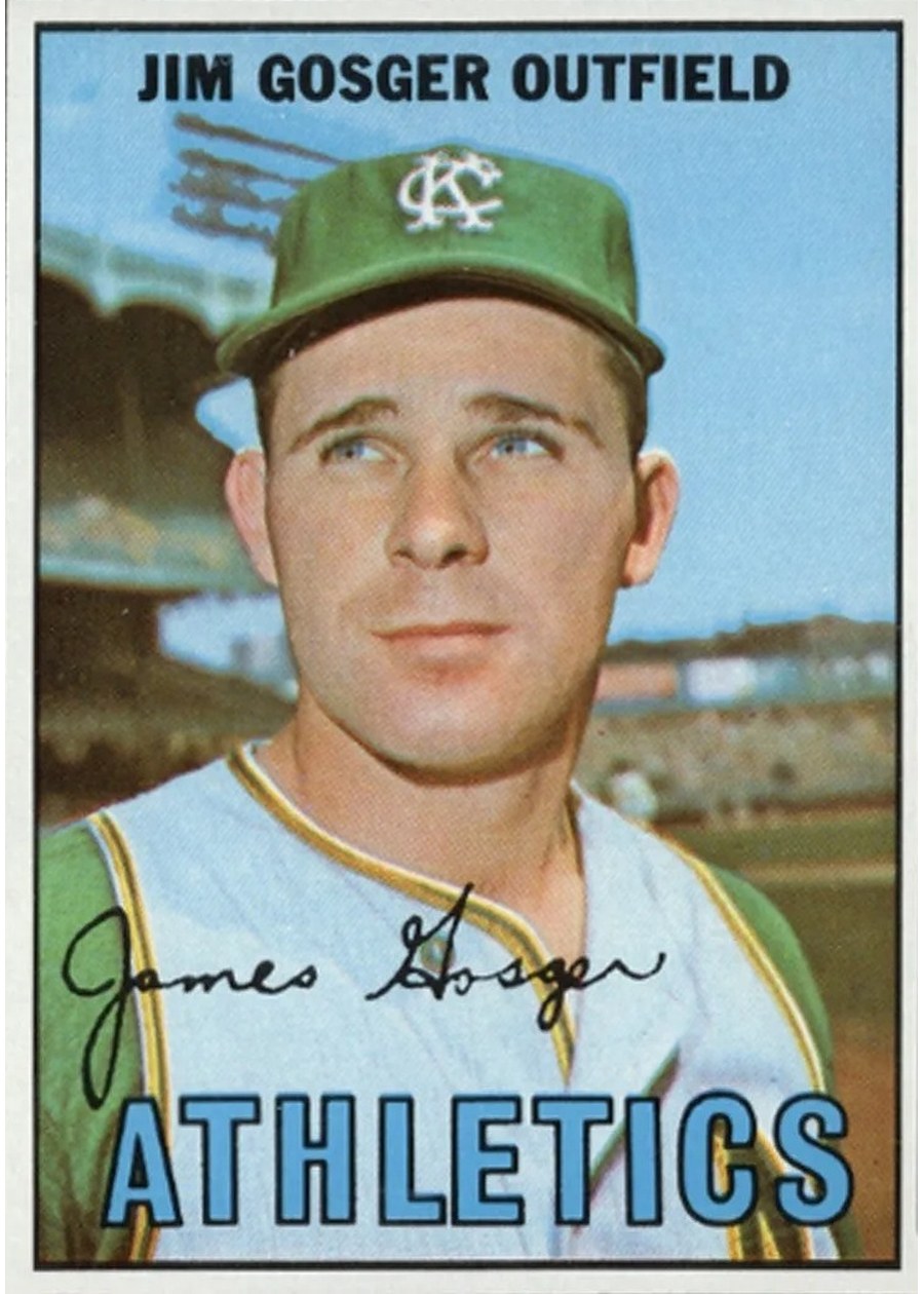 1967 Topps #17 Jim Gosger, Kansas City Athletics