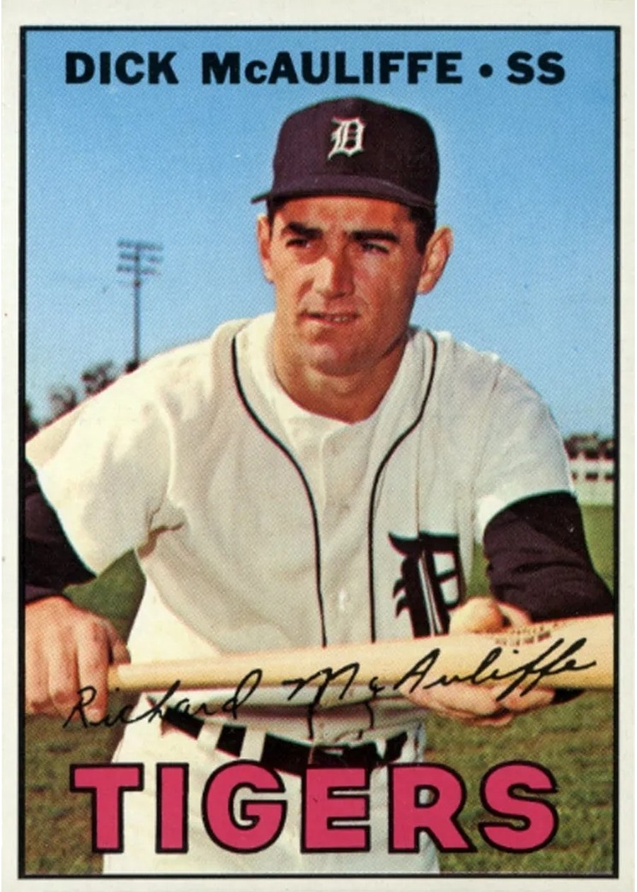 1967 Topps #170 Dick McAuliffe, Detroit Tigers