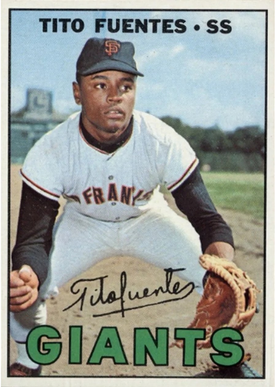1967 Topps #177 Tito Fuentes, San Francisco Giants