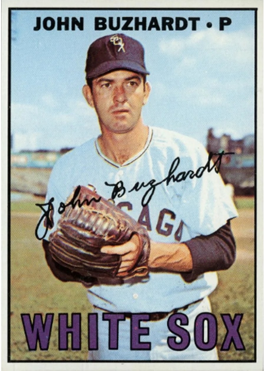 1967 Topps #178 John Buzhardt, Chicago White Sox