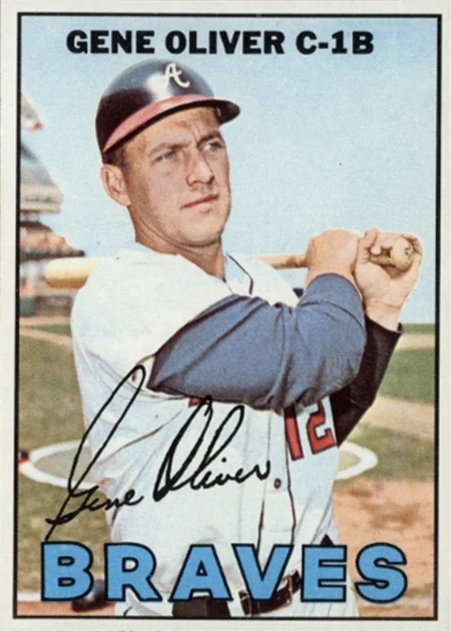 1967 Topps #18 Gene Oliver, Atlanta Braves
