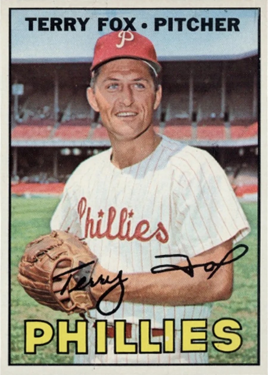 1967 Topps #181 Terry Fox, Philadelphia Phillies
