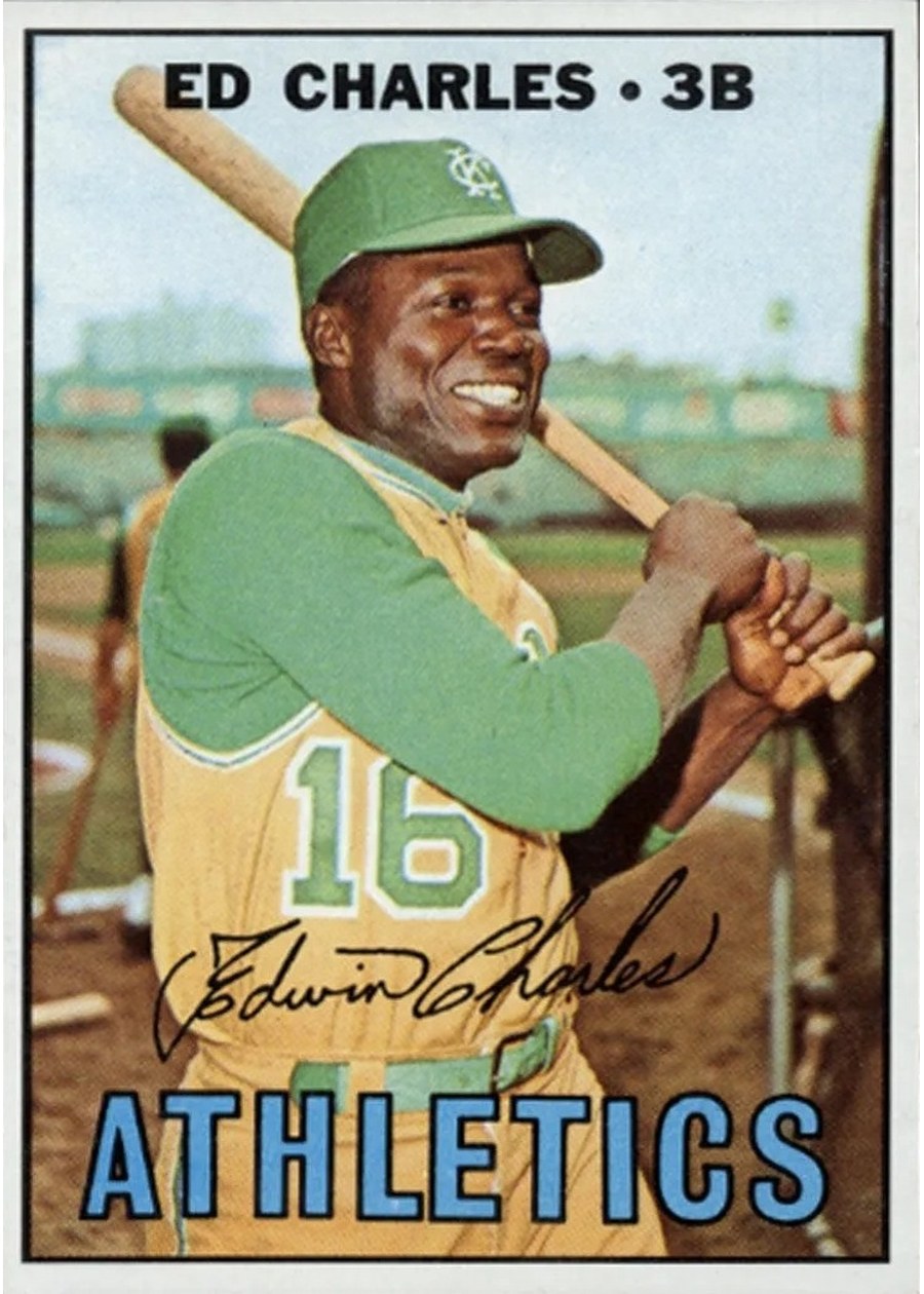 1967 Topps #182 Ed Charles, Kansas City Athletics