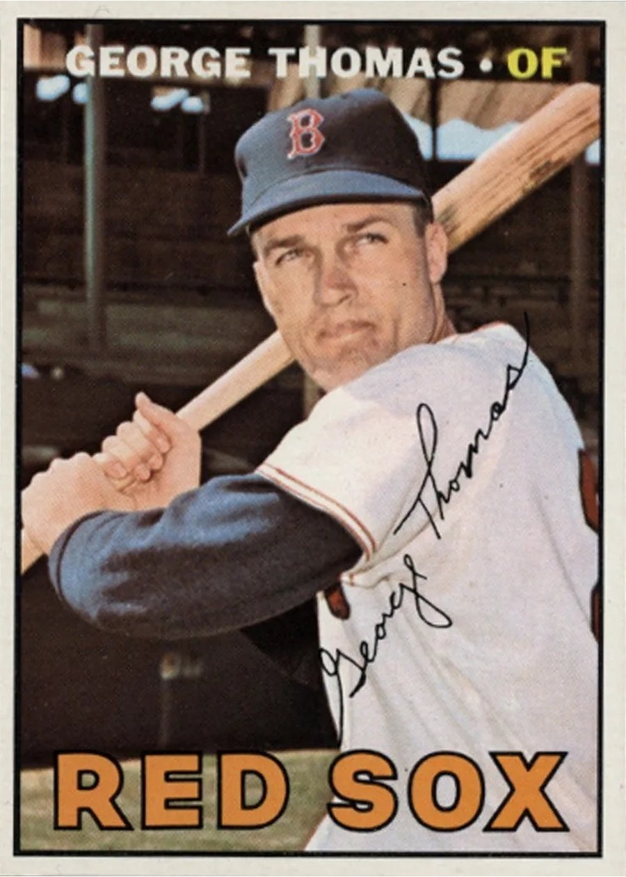 1967 Topps #184 George Thomas, Boston Red Sox