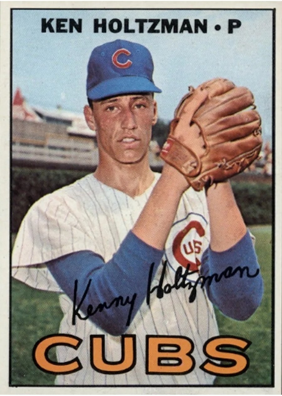 1967 Topps #185 Ken Holtzman, Chicago Cubs