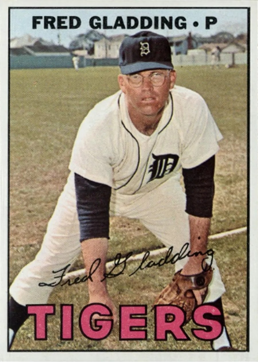 1967 Topps #192 Fred Gladding, Detroit Tigers