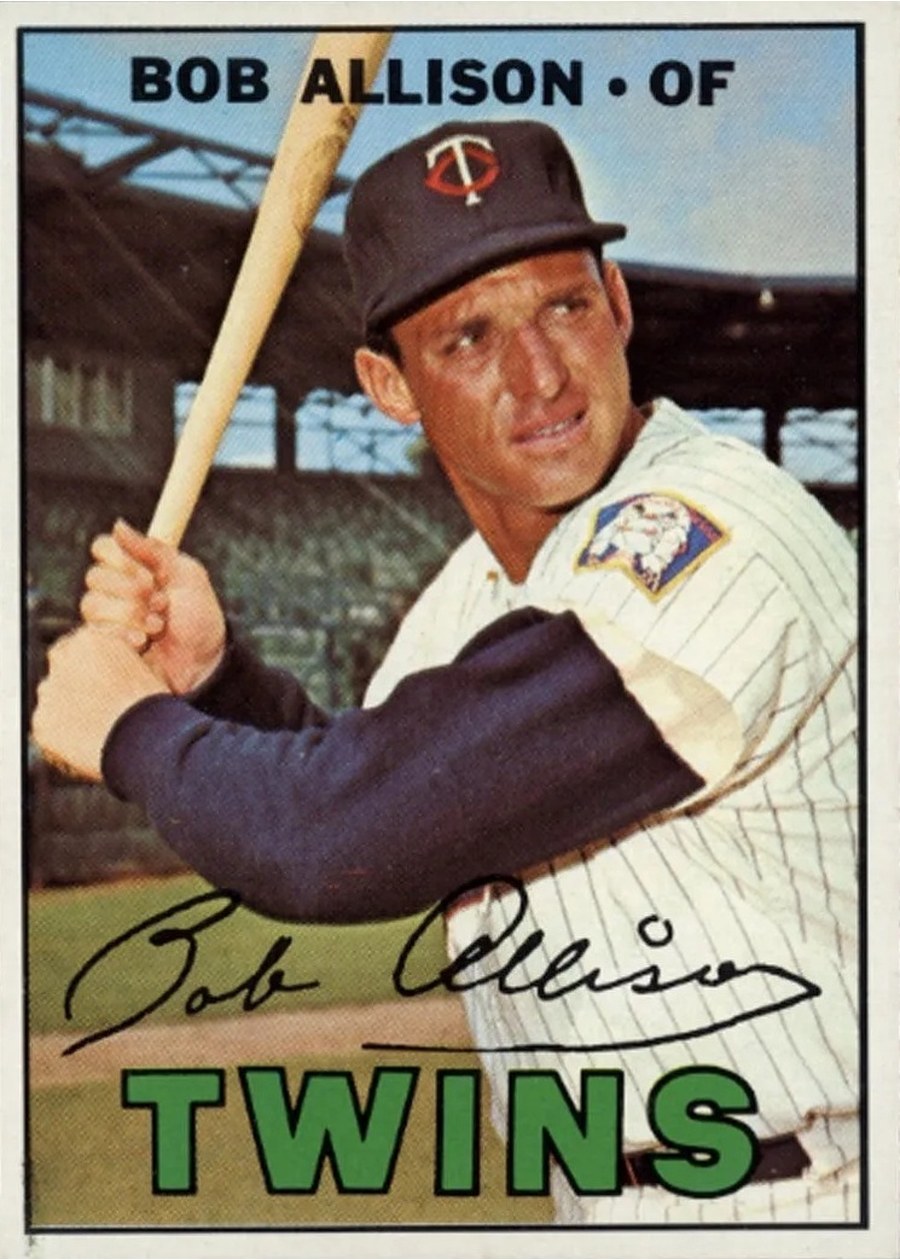 1967 Topps #194 Bob Allison, Minnesota Twins