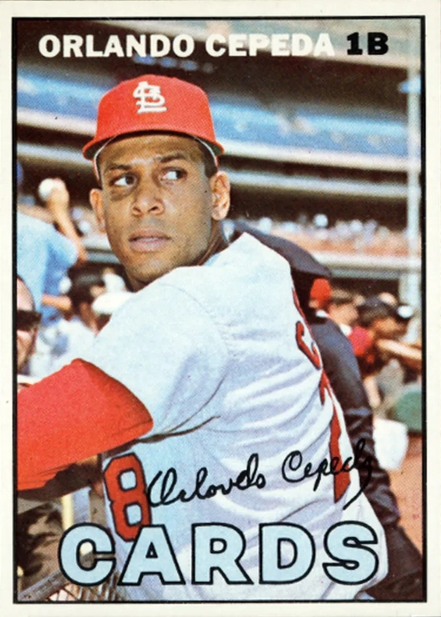 1967 Topps #20 Orlando Cepeda, St. Louis Cardinals