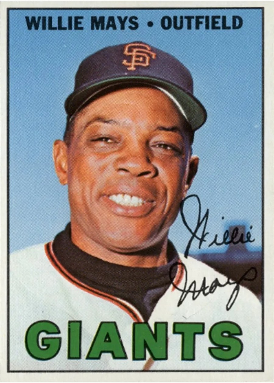 1967 Topps #200 Willie Mays, San Francisco Giants