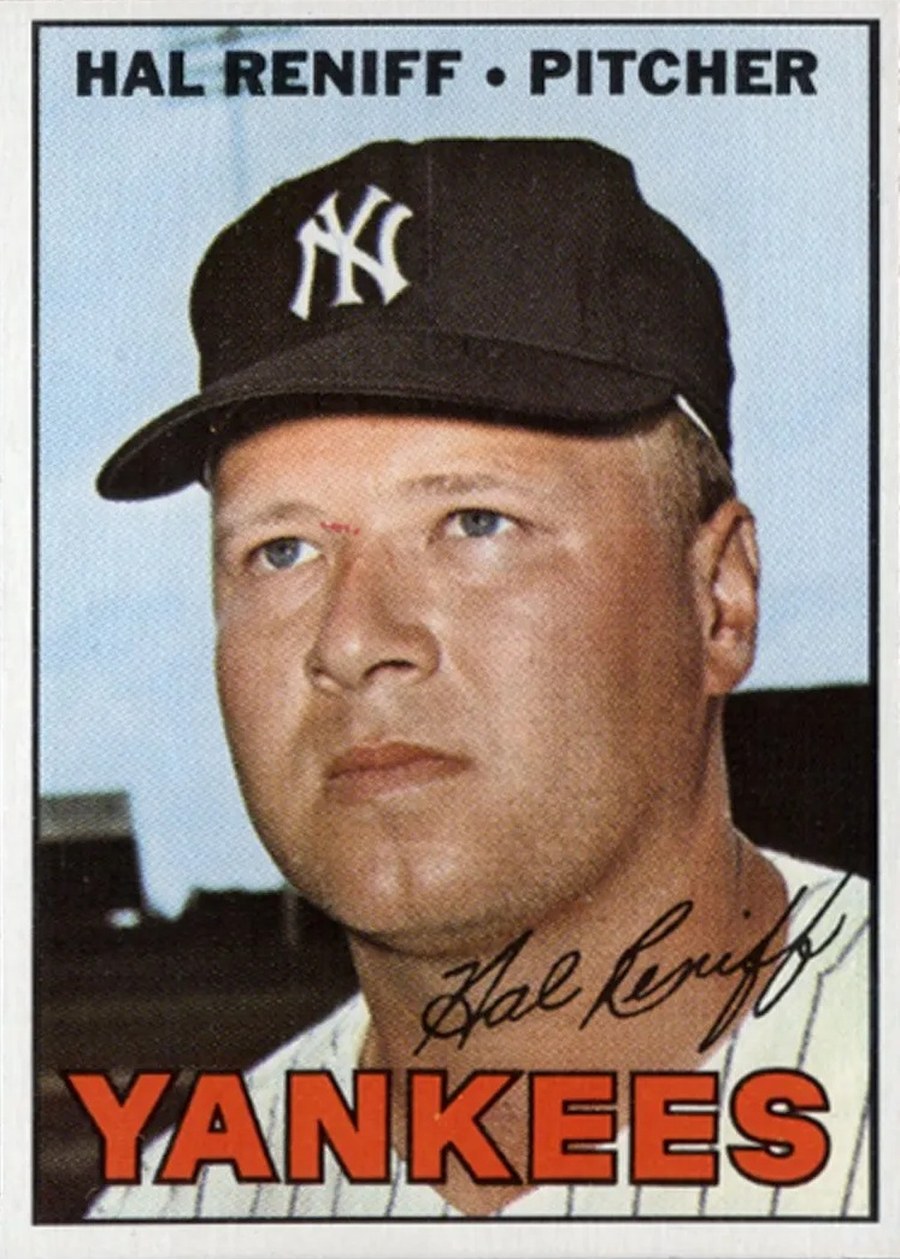 1967 Topps #201 Hal Reniff, New York Yankees