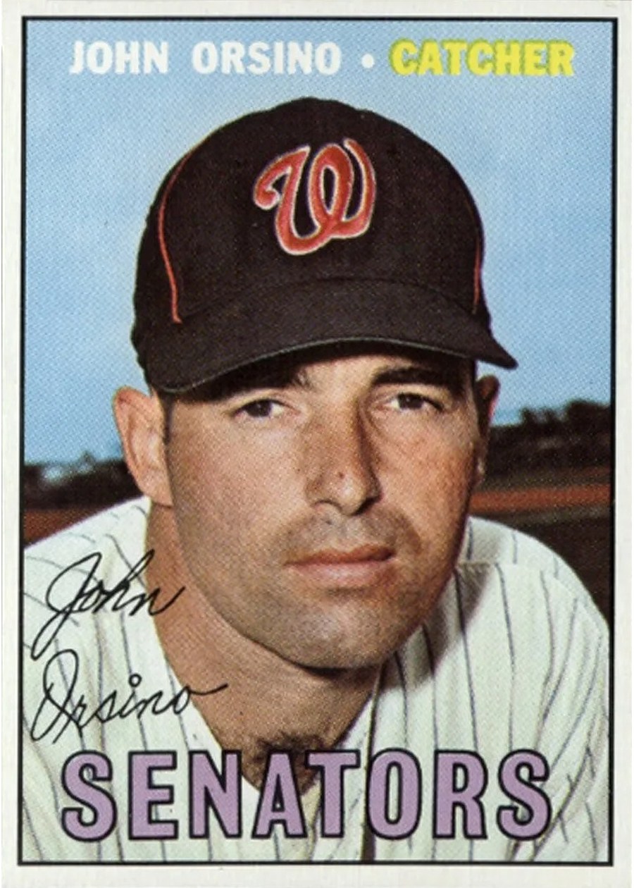 1967 Topps #207 John Orsino, Washington Senators