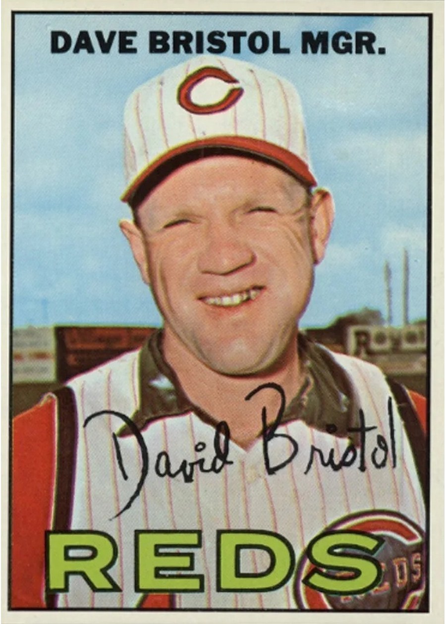 1967 Topps #21 Dave Bristol, Cincinnati Reds