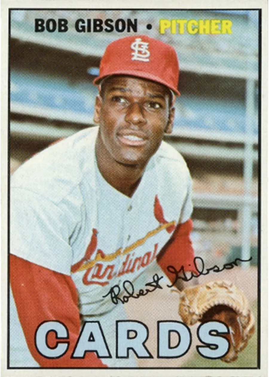1967 Topps #210 Bob Gibson, St. Louis Cardinals