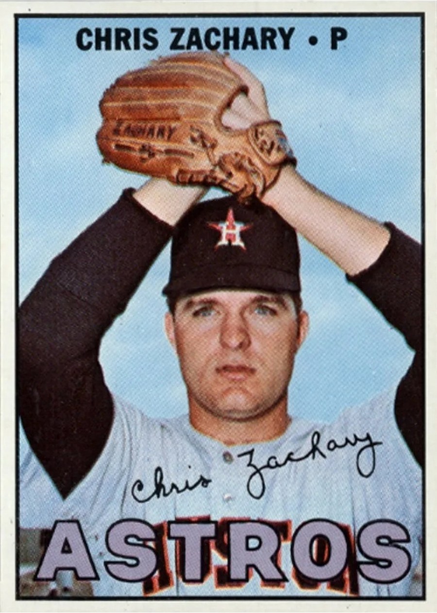 1967 Topps #212 Chris Zachary, Houston Astros
