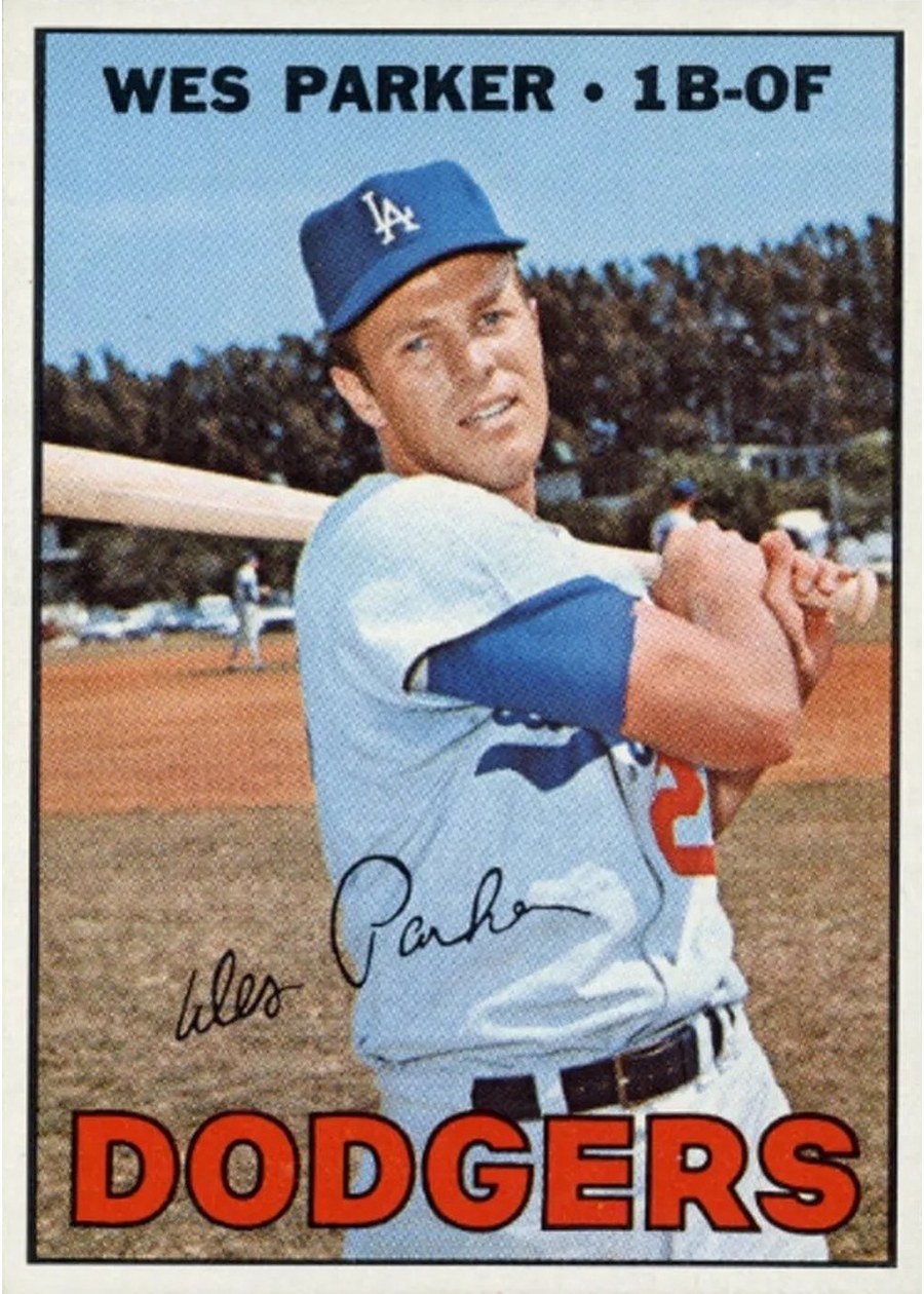 1967 Topps #218 Wes Parker, Los Angeles Dodgers