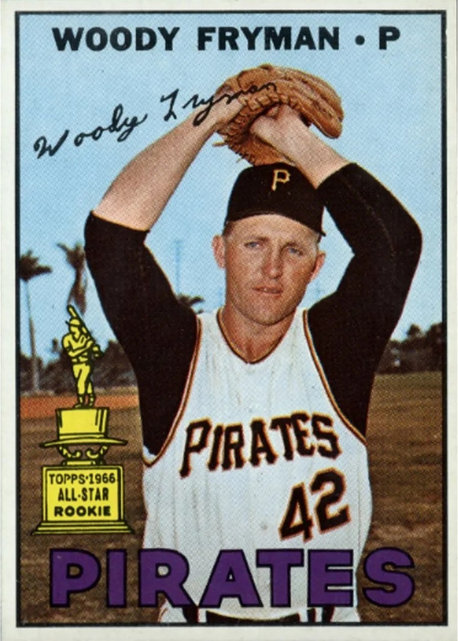 1967 Topps #221 Woody Fryman, Pittsburgh Pirates