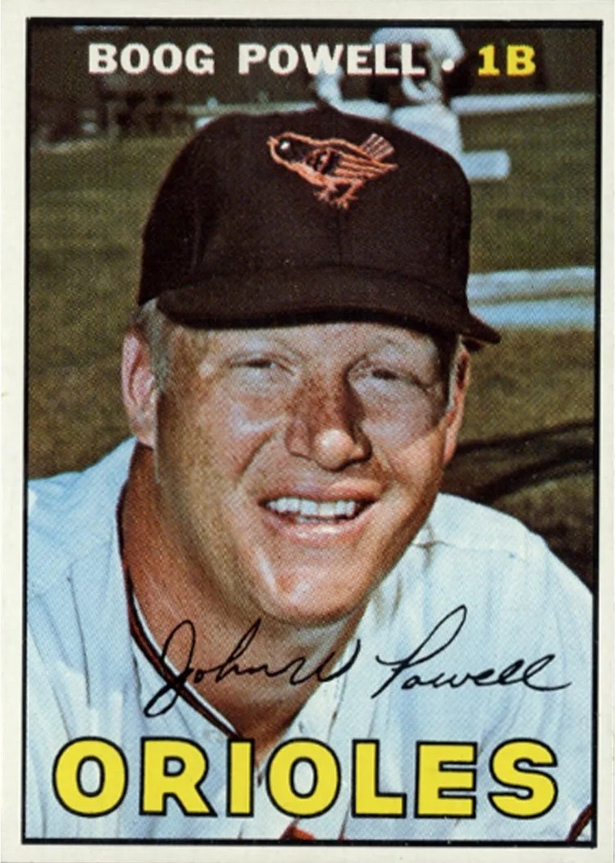 1967 Topps #230 Boog Powell, Baltimore Orioles