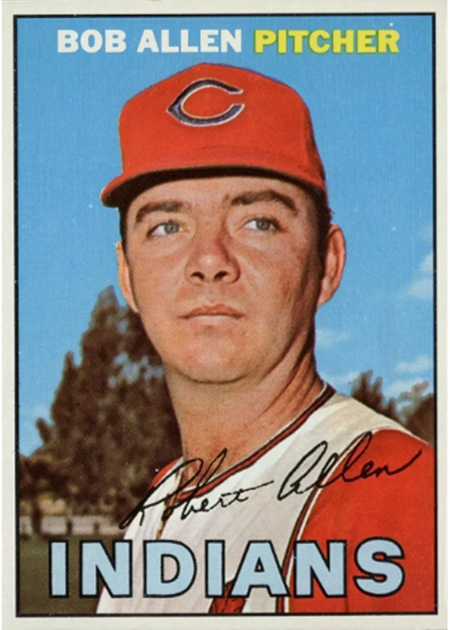1967 Topps #24 Bob Allen, Cleveland Indians