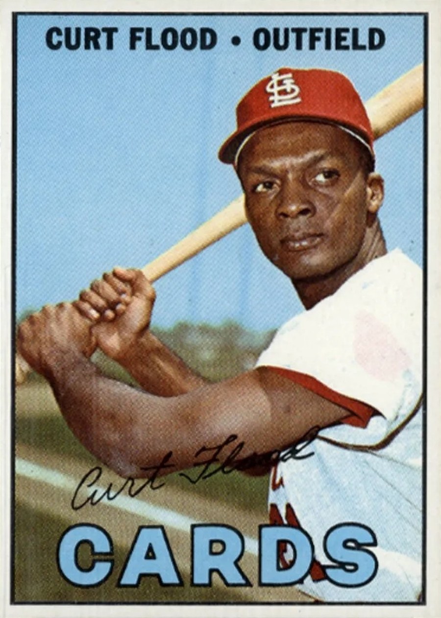 1967 Topps #245 Curt Flood, St. Louis Cardinals