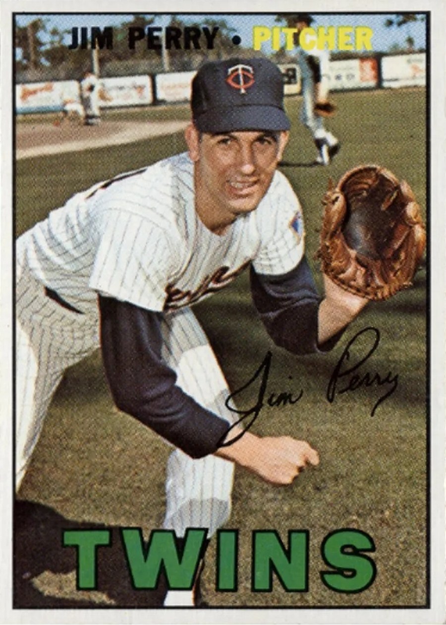 1967 Topps #246 Jim Perry, Minnesota Twins