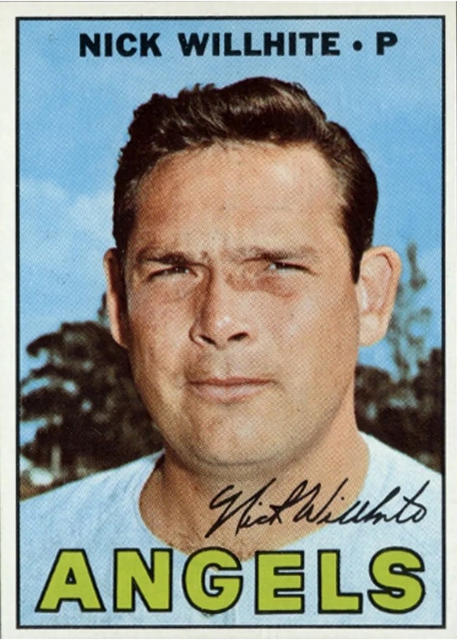1967 Topps #249 Nick Willhite, California Angels