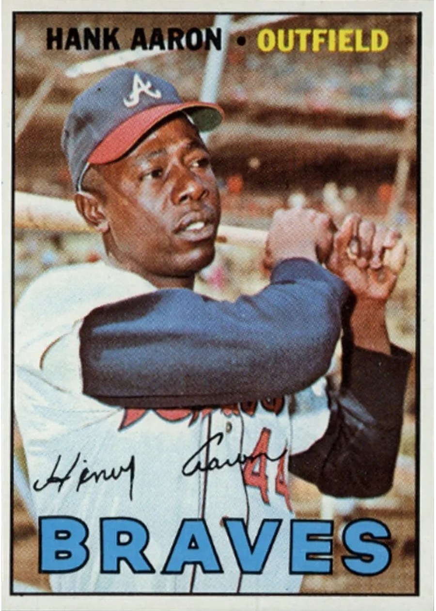 1967 Topps #250 Hank Aaron, Atlanta Braves
