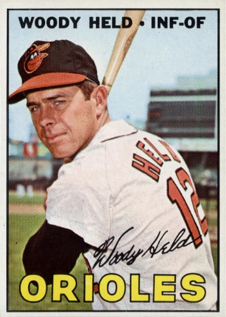 1967 Topps #251 Woody Held, Baltimore Orioles